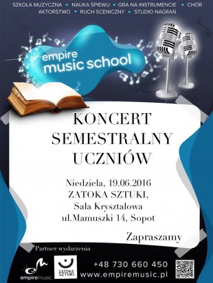 Koncert Semestralny Empire Music School w Zatoce Sztuki